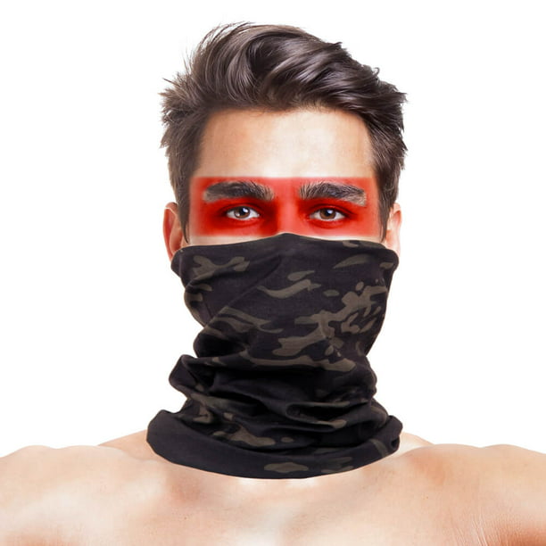 Marine Corps Bandanas Neck Gaiter Face Covering Headbands Scarf Balaclavas for Women Men Dust Outdoors Sport Black 